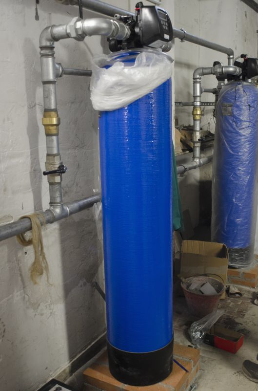 Water Softener System Installation in a Basement